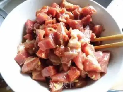 Make Peanut and pork step 3