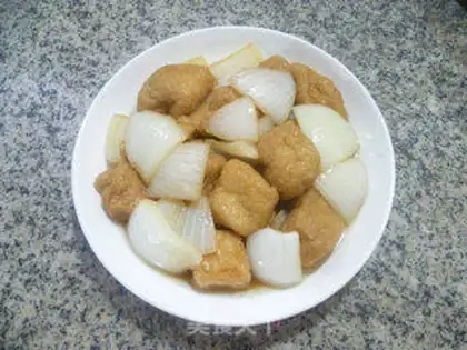 Make White onion fried tofu step 11