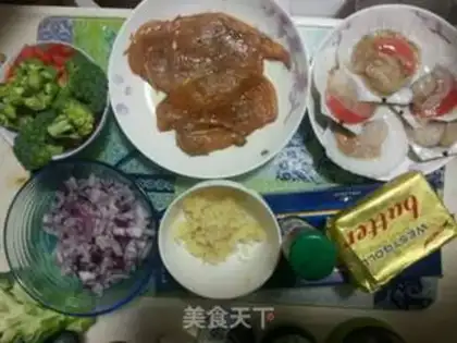 Make Chicken steak scallop with pasta step 0