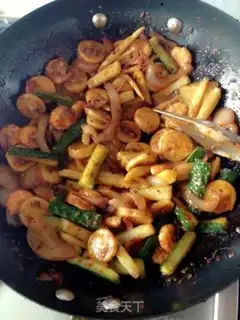 Make Spicy spicy shrimp step 5