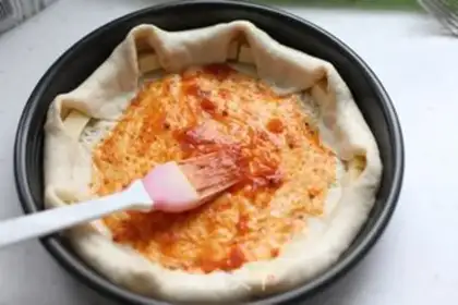 Make A pizza with a heart step 11