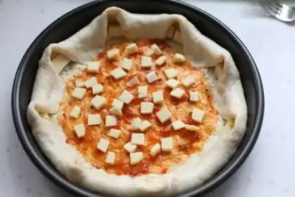 Make A pizza with a heart step 12