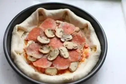 Make A pizza with a heart step 15