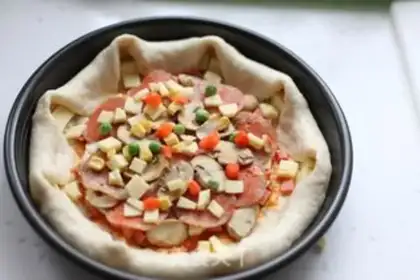 Make A pizza with a heart step 16
