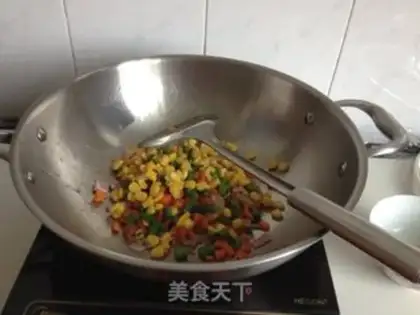 Make Shrimp bacon rice step 3