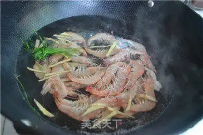 Make White burning shrimp step 4