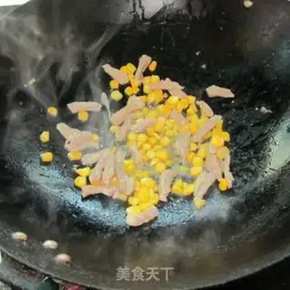 Make Potato corn fried meat step 2