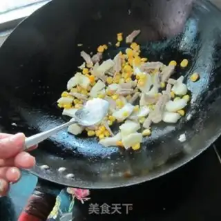 Make Potato corn fried meat step 3