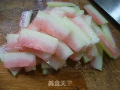 Make Bacon fried watermelon step 2