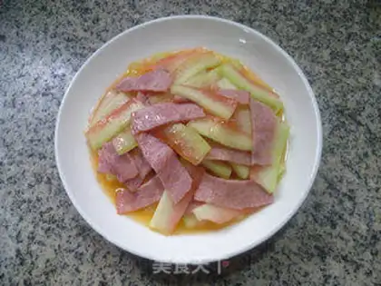 Make Bacon fried watermelon step 9