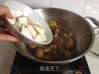 Make Apricot mushroom potato ribs step 7