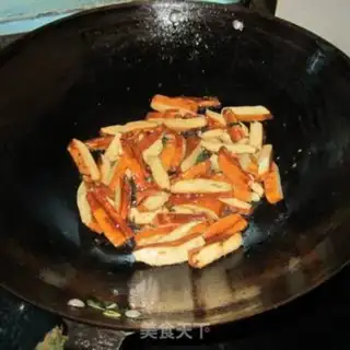 Make Garlic tofu fried meat step 3