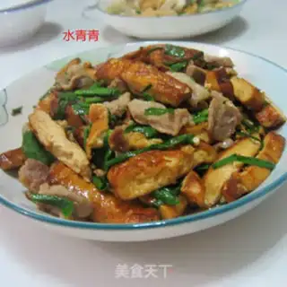 Make Garlic tofu fried meat step 9