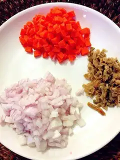Make Bacon fried rice step 4