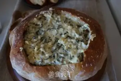 Make American cheese spinach step 5