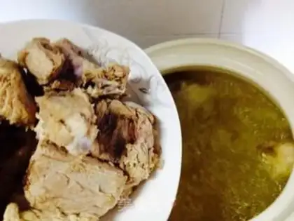 Make Horse rib tea step 7