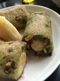 Make Chocolate banana rolls step 9