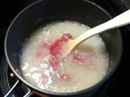 Make Porridge of raw beef step 1