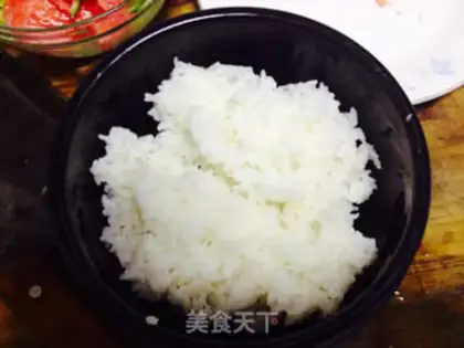 Make Rock pan rice step 1