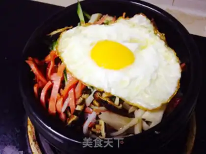 Make Rock pan rice step 3