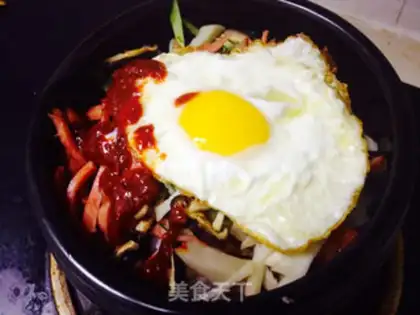Make Rock pan rice step 4