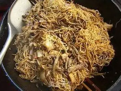 Make Dry bean horn evaporation noodles step 11
