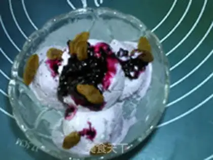 Make Blueberry ice cream step 10