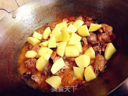 Make Potato chicken step 16