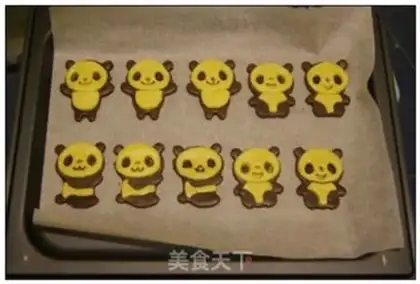 Make Panda cookies step 7