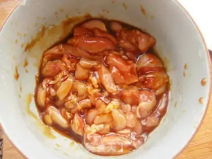 Make Frozen chicken with mushrooms step 3