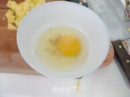 Make Pineapple rice step 4