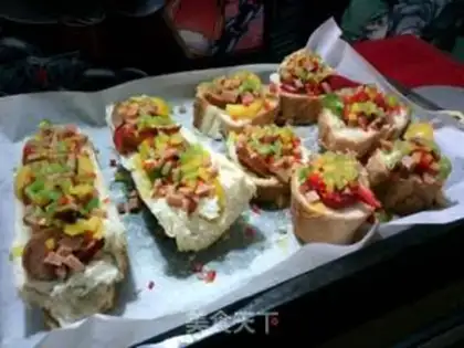 Make Pepper sausage cheese roast step 2