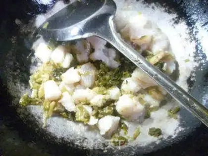 Make Snow veal and dragonfish step 7
