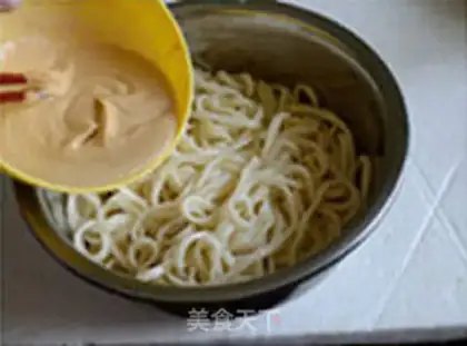 Make Peanut butter noodles step 5