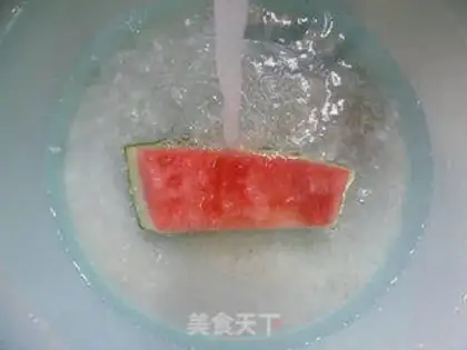 Make Watermelon peeled and fired step 1