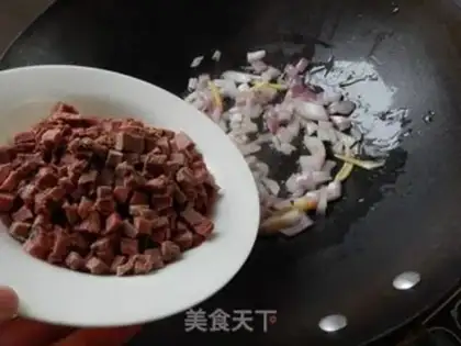 Make Carrot beef rice step 6