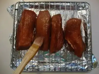 Make Honey sauce and roast meat step 6