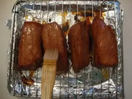 Make Honey sauce and roast meat step 8