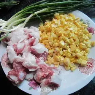 Make Corn pork dumplings step 1