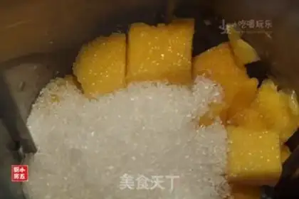 Make Mango pudding step 1