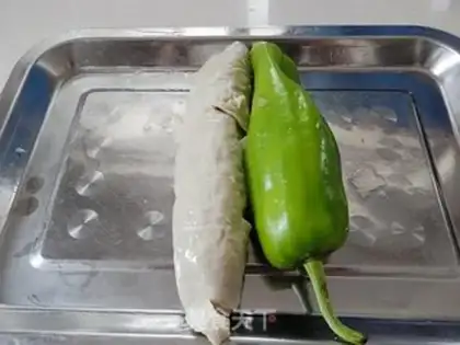 Make The bean peppers step 0
