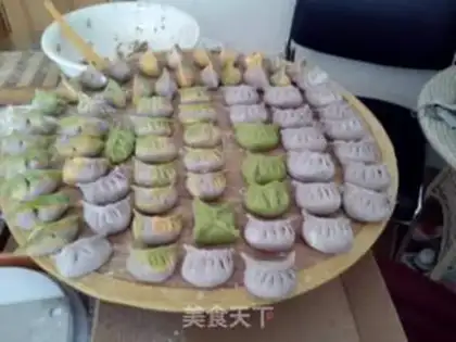 Make Colour dumplings step 0
