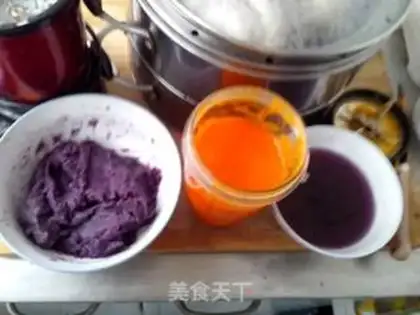 Make Colour dumplings step 1