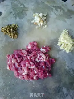 Make Meat and eggplant step 1