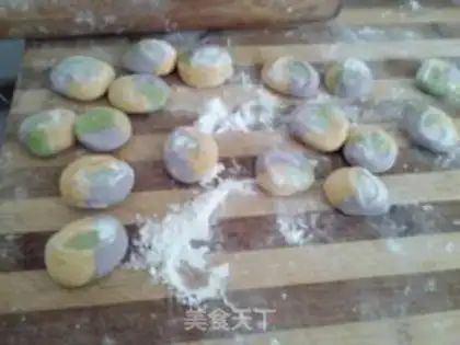 Make Colour dumplings step 6