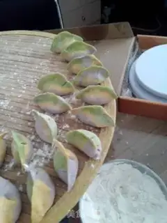 Make Colour dumplings step 8