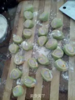 Make Colour dumplings step 10