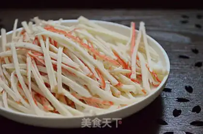 Make Crab sticks and tofu step 0