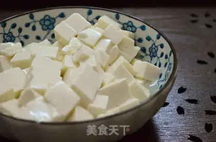 Make Crab sticks and tofu step 1