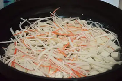 Make Crab sticks and tofu step 3